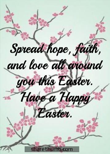 wishing a blessed easter